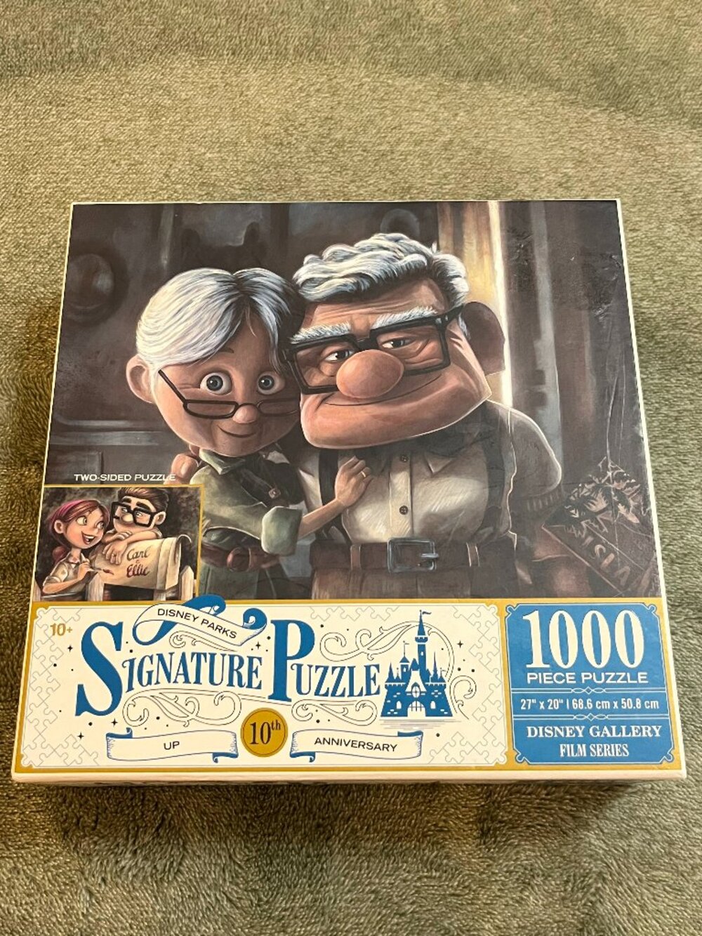 Puzzle Disney Parks Gallery Signature UP 2-Sided 1000 Pc 10th Anniversary NEW